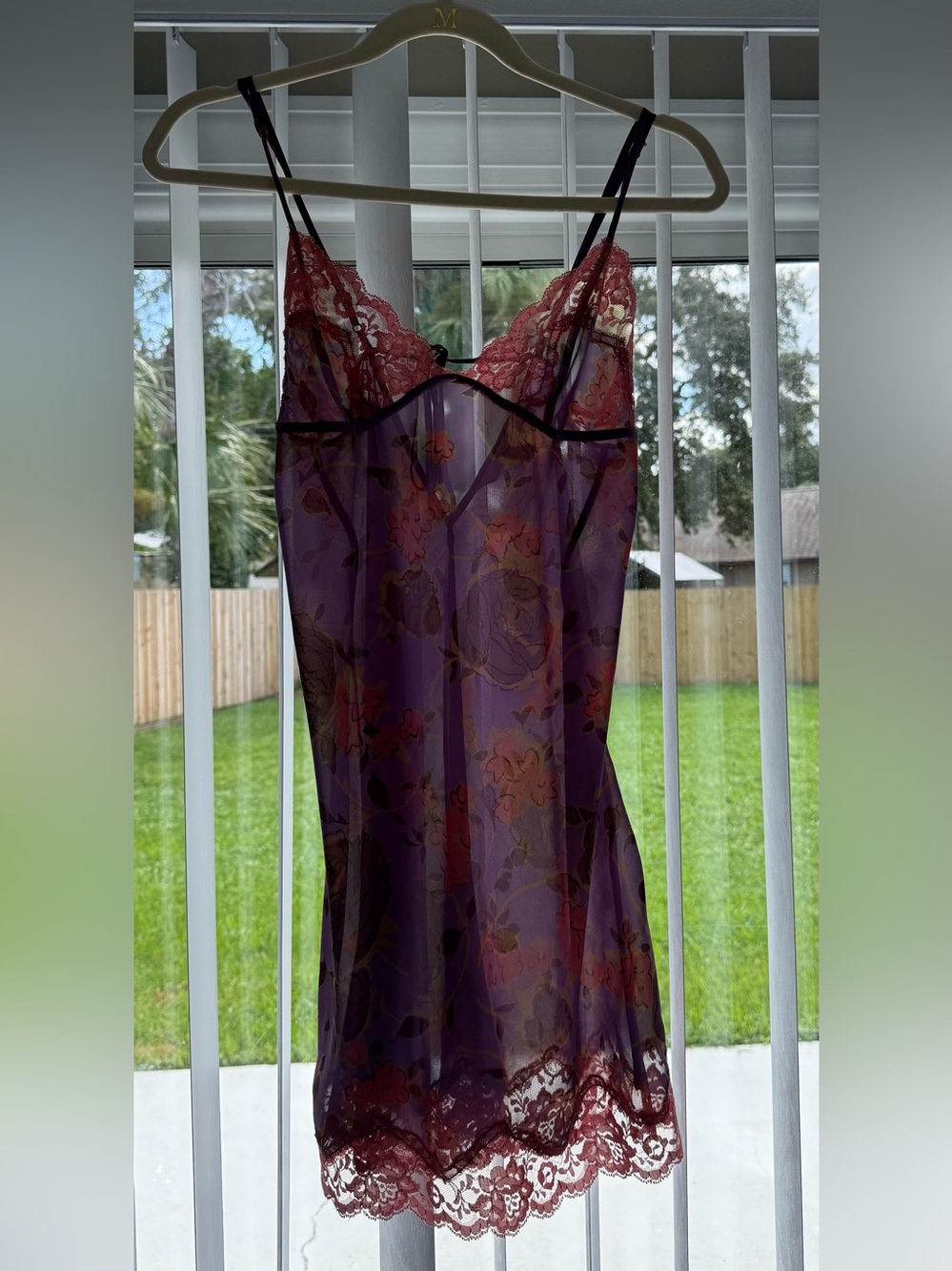 Victoria’s Secret Sheer Floral Lace Nightgown